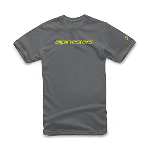 Alpinestars - Koszulka męska - Ageless Classic Tee, Węgiel/Fluo Żółty, L