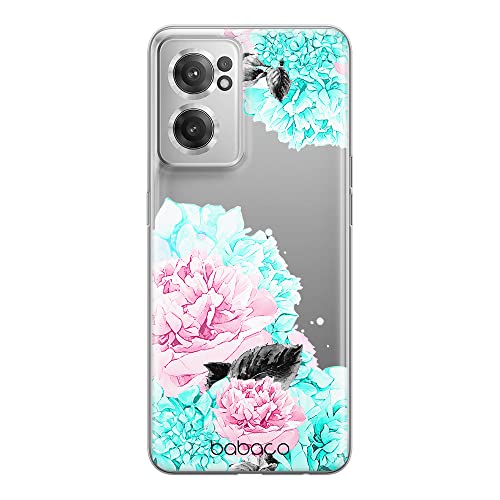ERT GROUP etui na telefon Oneplus NORD CE 2, case oryginalny i oficjalnie licencjonowany przez Babaco, wzór Flowers 002, optymalnie dopasowane, plecki z TPU częściowo przeźroczyste