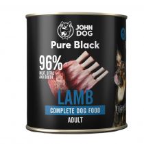 John Dog Pure Black Mokra karma dla dorosłych psów Jagnięcina 800 g