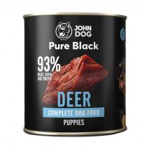 John Dog Pure Black Junior Karma mokra dla szczeniąt Jeleń 800 g