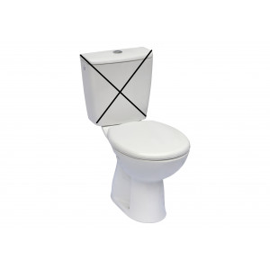 Zdjęcia - Miska i kompakt WC Roca A342196000 ADELE Miska WC do kompaktu o/pionowy 67 cm 