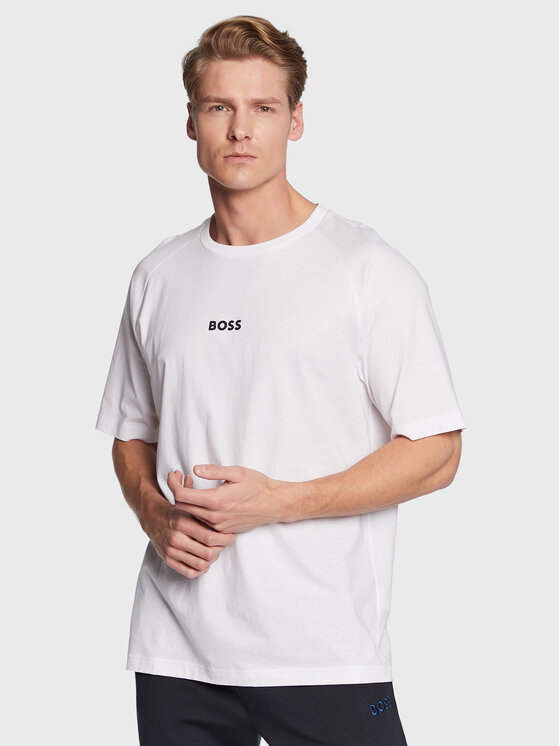 Boss T-Shirt 50483759 Biały Relaxed Fit