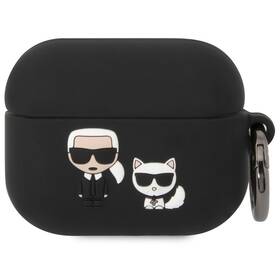 Etui / Pokrowiec Karl Lagerfeld and Choupette na Airpods Pro (KLACAPSILKCK) Czarne