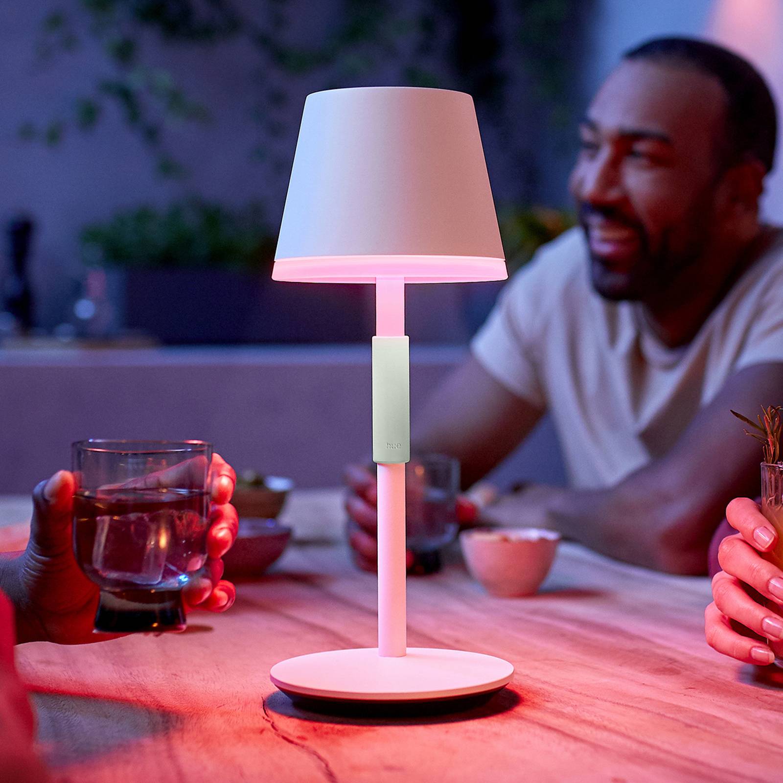 Philips Hue Go przenośna lampa stołowa LED, biała