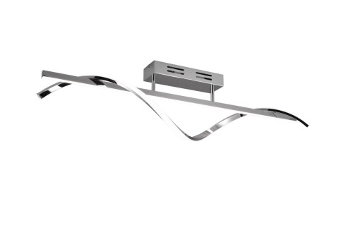 Trio Leuchten Designerska lampa sufitowa ze stali z 3-stopniowym ściemnianiem LED - Sander