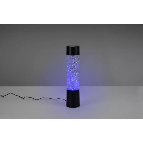 Glitter LED RGB lampa stołowa 1-punktowa czarna R50871032