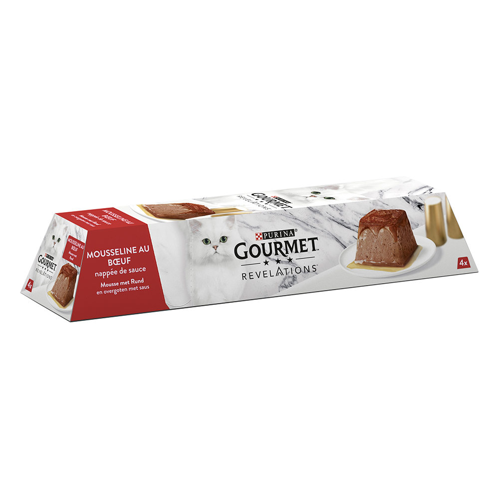 18 + 6 gratis! Gourmet Revelations Mus, 24 x 57 g - Wołowina