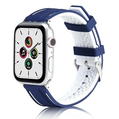 Beline pasek Apple Watch Silicone 42/44/45mm blue colour + case