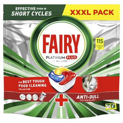 Kapsułki do zmywarek FAIRY Platinum Plus All in One Lemon - 115 szt.