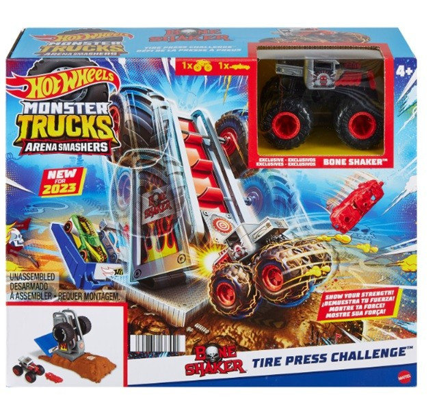 Hot Wheels, Monster Trucks, Zestaw Monster Trucks Arena Smashers Podstawowe wyzwanie,