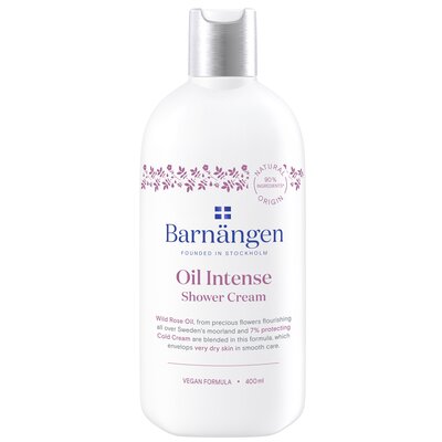 Barnangen Barnangen Oil Intense Shower Cream Kremowy żel pod prysznic z olejkiem z dzikiej róży 400ml