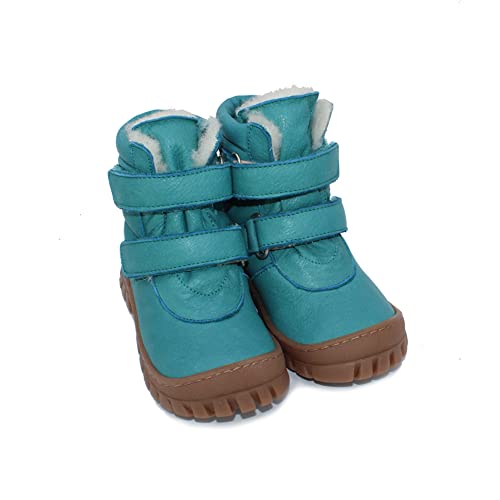 Pololo Liam podszewka wełniana turkusowe śniegowce, 31 EU