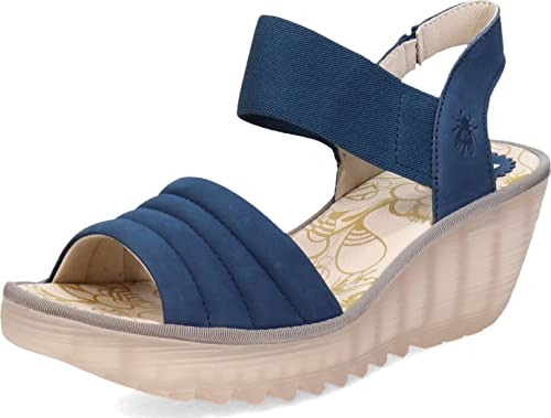 Fly London Sandały damskie YIKO414FLY, niebieskie, 7 UK, NIEBIESKI, 40 EU