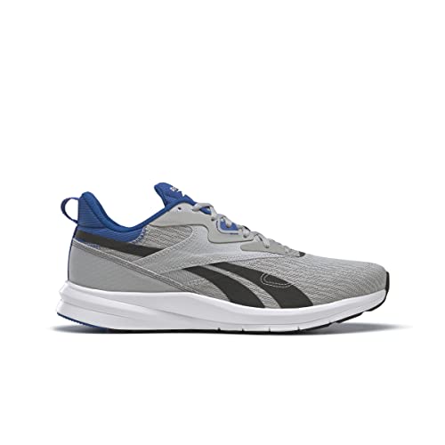 Reebok Męskie trampki Runner 4 4E, czysty szary 3/czysty szary 8/niebieski Vector Blue, 38 UK, Czysta szara 3 czysta szara 8 wektorowa niebieska, 42 EU