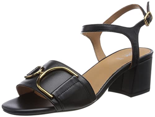 Geox Sandały damskie D New Eeraklia 50, czarne, 39 EU, czarny, 39 eu