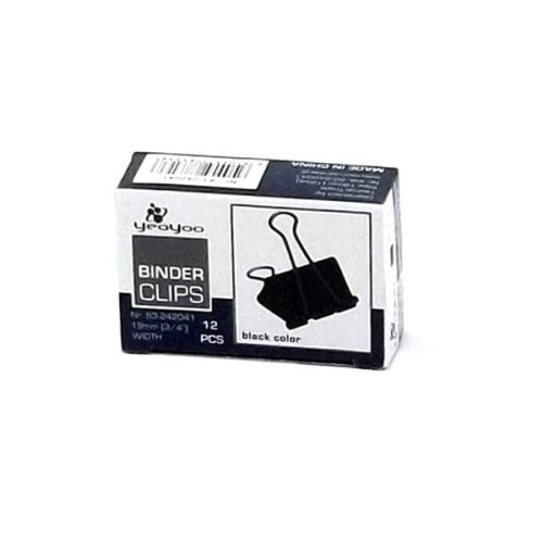 Klip biurowy TAURUS 19 mm 12 sztuk /BIC9038/