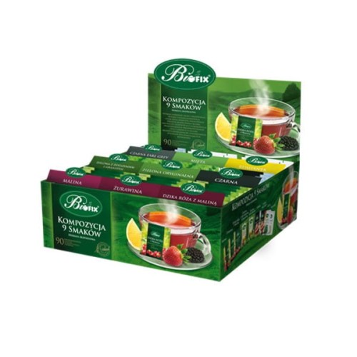 Herbata BIFIX kopertowana mix smaków 9x10szt -g-herbatkaBIFIXk9-