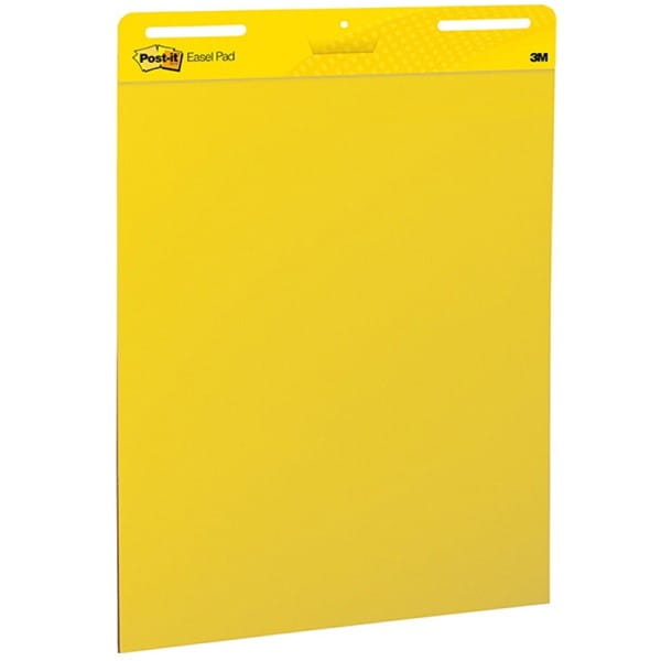 Blok flipchart samoprzylepny 63,5x76,2 gładki żółty 25 kartekPOST-IT 3szt. /3M-70006847381/