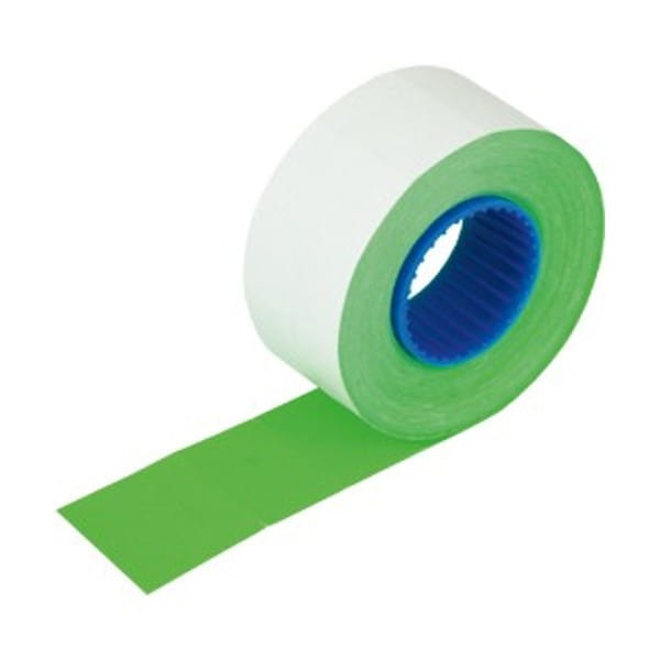 Taśma do metkownic KW TRADE 2-rzędowa prosta zielona