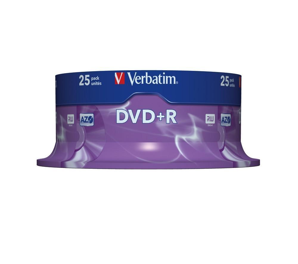 Płyta DVD+R 4,7gb x16 VERBATIM cake 25szt -ver43500-