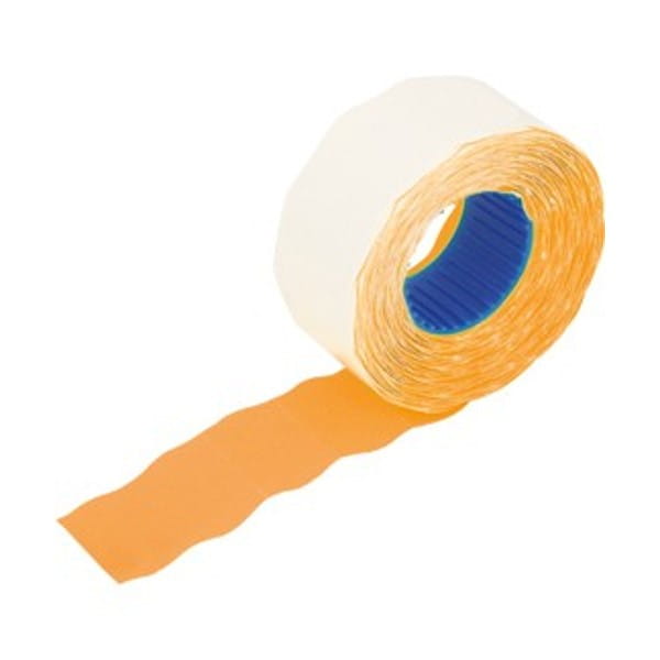 Taśma do metkownic KW TRADE 2-rzędowa falista pomarańczowa /150-1080/