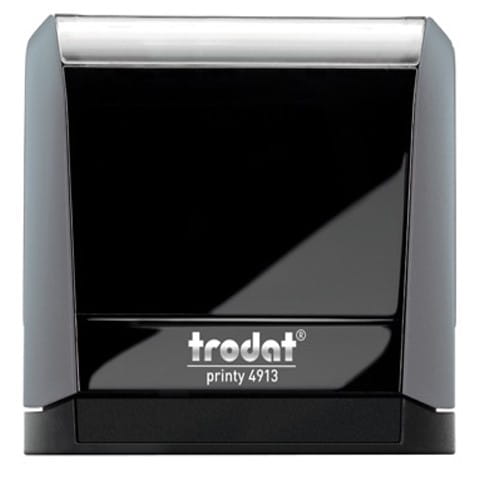Pieczątka TRODAT 4913 szara, poduszka czarna, 58x22mm, 1 szt.