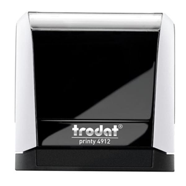 Pieczątka TRODAT 4912 biała, poduszka czarna, 47x18mm, 1 szt.