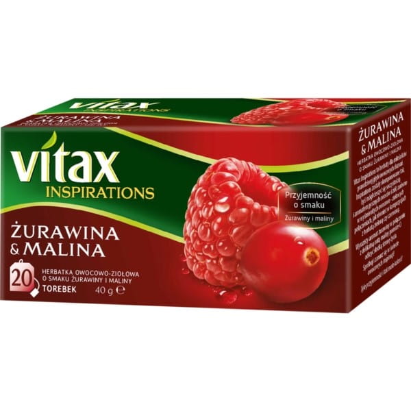 Herbata VITAX żurawinamalina 20szt.