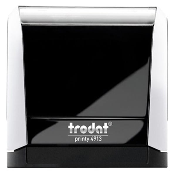 Pieczątka TRODAT 4913 biała, poduszka czarna, 58x22mm, 1 szt.