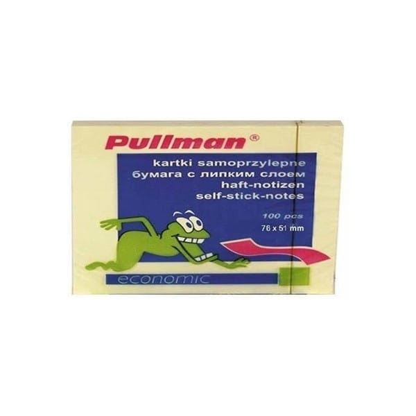 Notes samoprzylepny 50x75mm 100 kartek PULLMAN żółte CENTRUM /P0024//DO WYCZERPANIA ZAPASÓW/