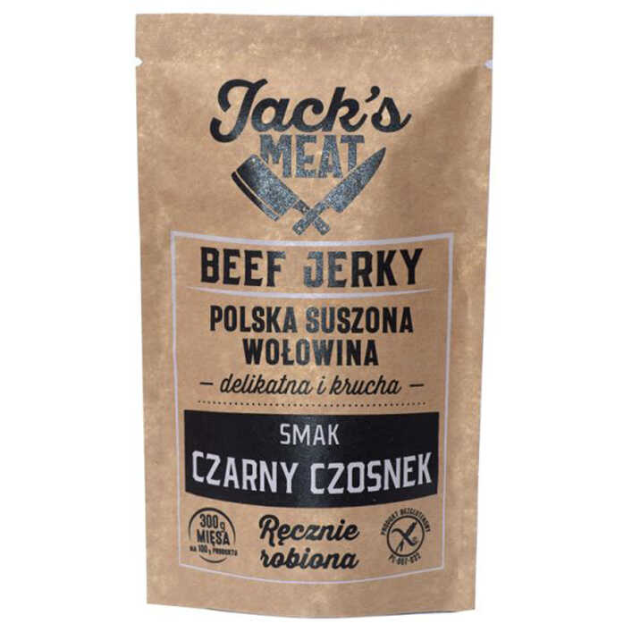 Suszona wołowina Jack''s Meat o smaku czarnego czosnku 30 g
