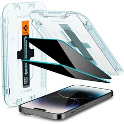 Spigen Szkło do etui + Aplikator Glas.tr Privacy EZ Fit 2-Pack do iPhone 14 Pro