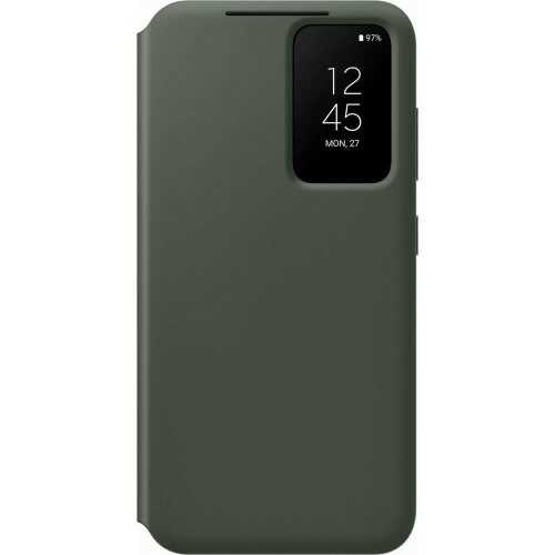 Etui na telefon Samsung Smart View Wallet Case do Samsung Galaxy S23 pokrowiec z inteligentną klapką okienkiem portfel na kartę khaki (EF-ZS911CGEGWW)