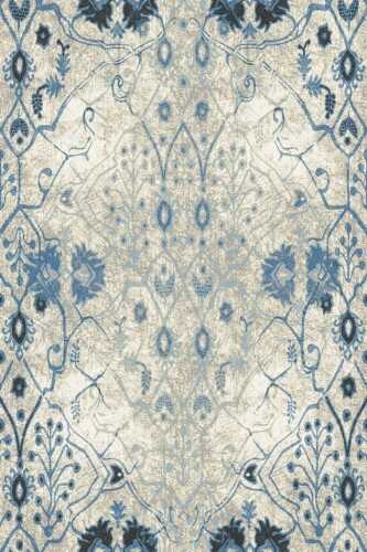 Dywan polski Agnella Opal PABLA niebieski wełna