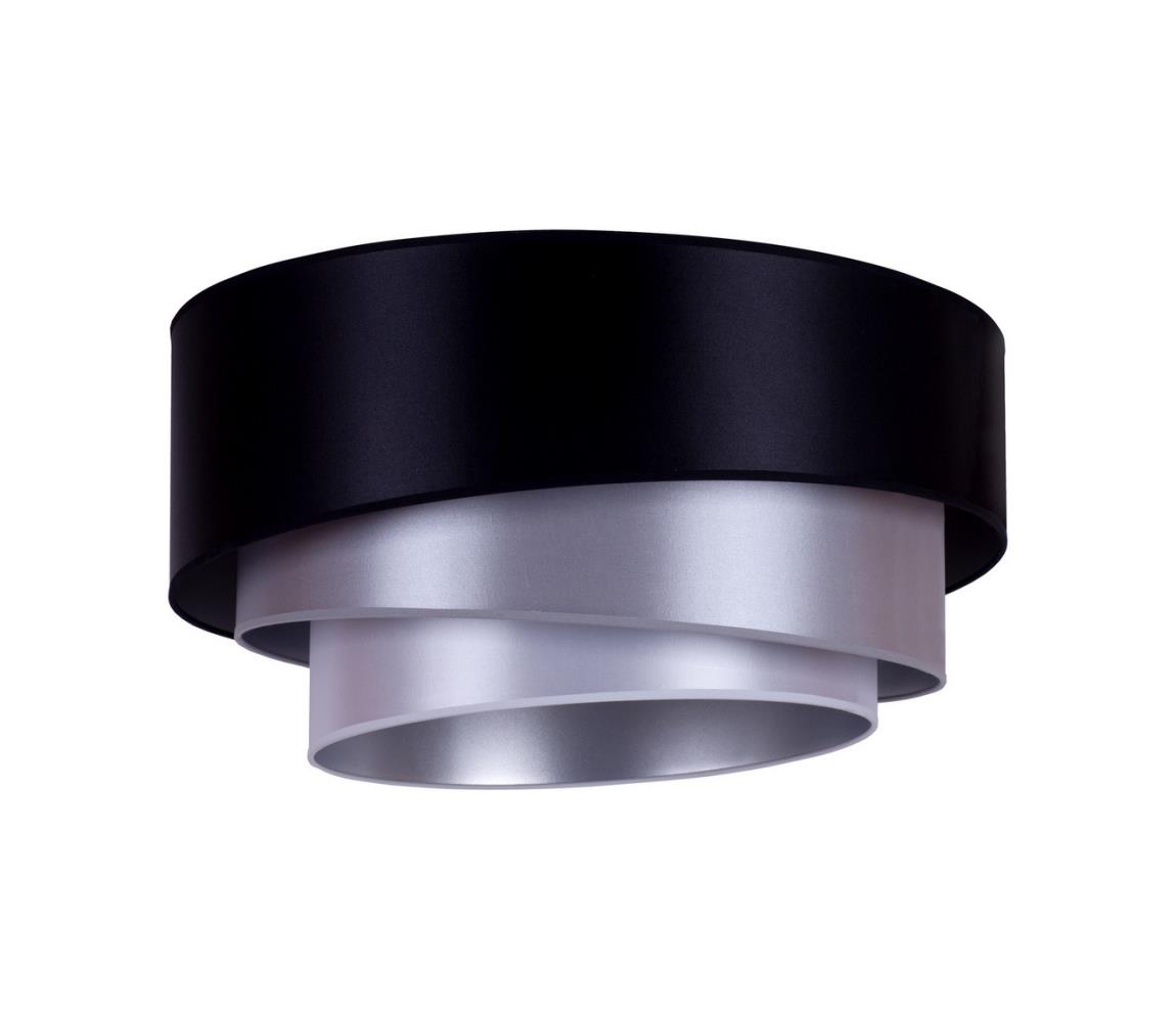 Duolla - Lampa sufitowa TRIO 1xE27/15W/230V śr. 45 cm czarny/srebrny