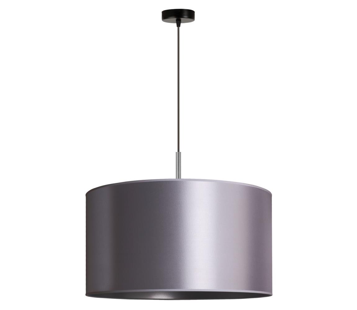 Duolla - Żyrandol na lince CANNES 1xE27/15W/230V śr. 45 cm srebrny