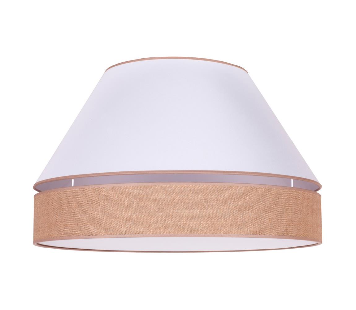 Duolla - Lampa sufitowa AVIGNON 3xE27/15W/230V śr. 60 cm biały/brązowy