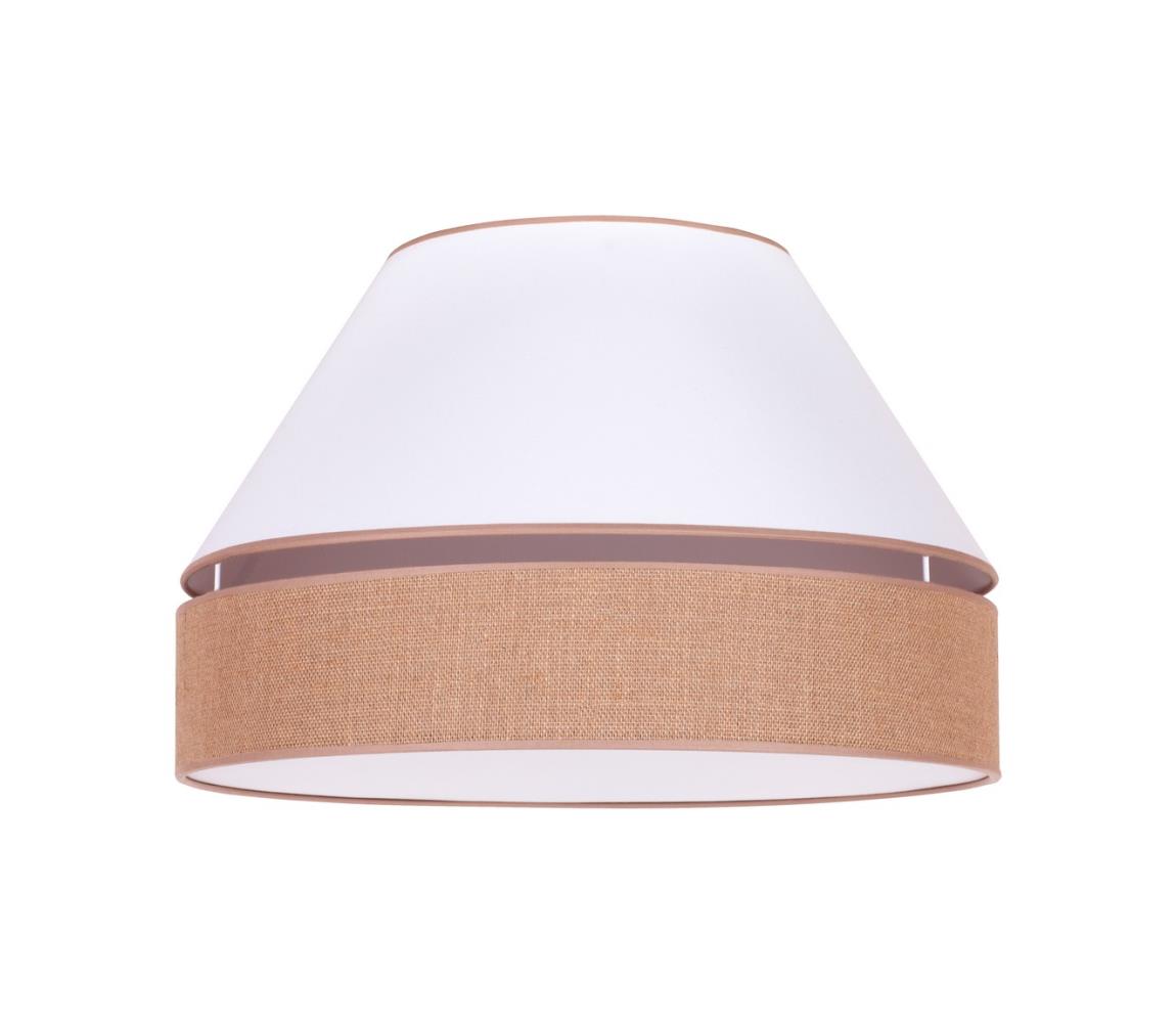 Duolla - Lampa sufitowa AVIGNON 1xE27/15W/230V śr. 50 cm biały/brązowy