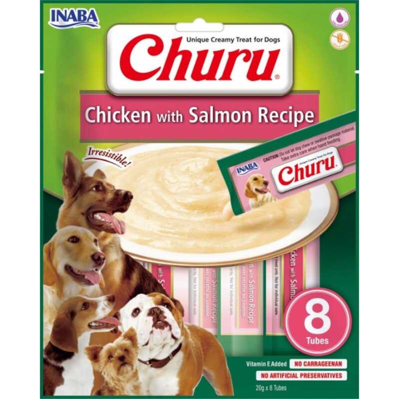 Zdjęcia - Karm dla psów Lincoln INABA - DOG CHURU 8P przysmak dla psa kurczak z łososiem 8 x 20g 