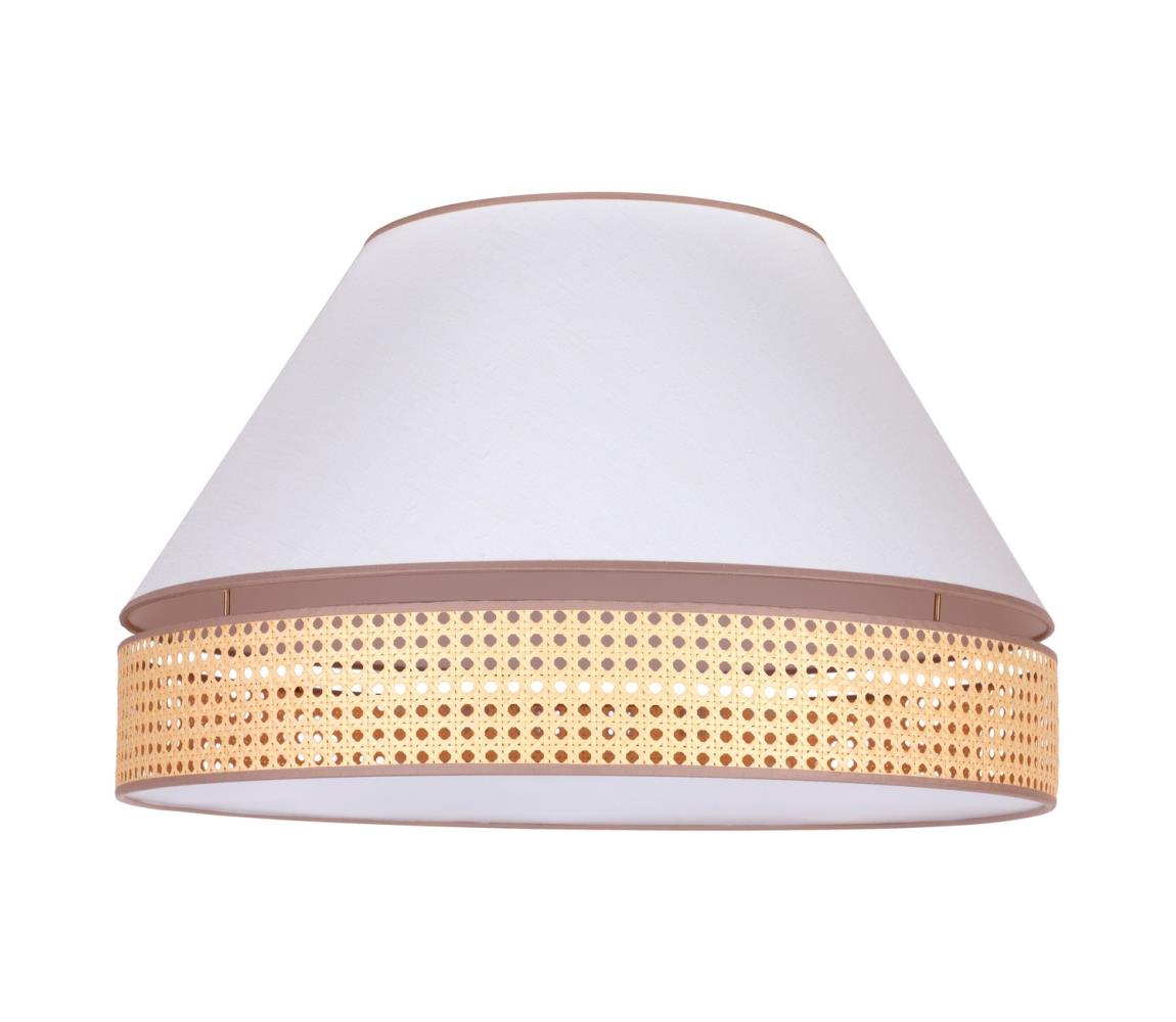 Duolla - Lampa sufitowa AVIGNON 3xE27/15W/230V śr. 60 cm biały/rattan