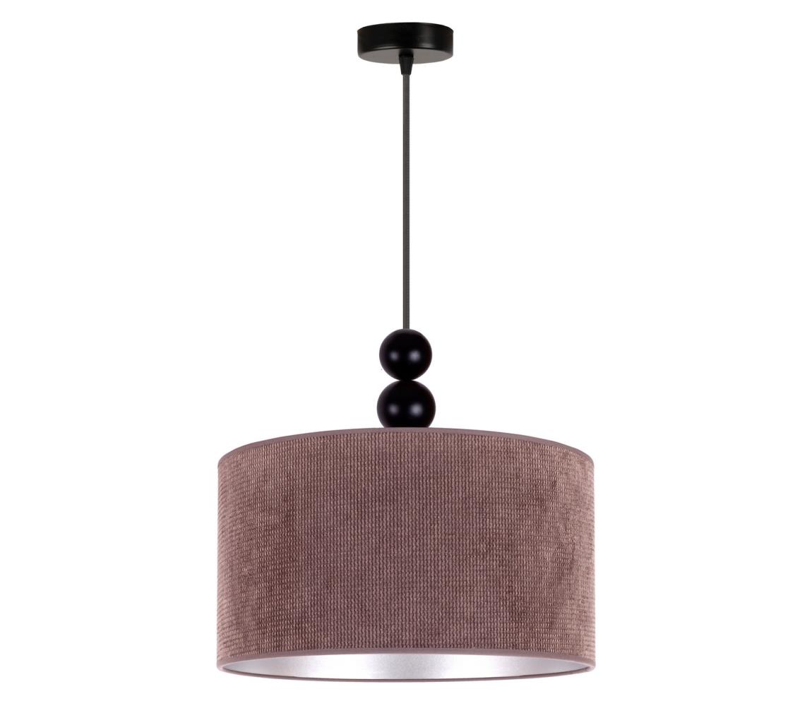 Duolla - Żyrandol na lince LYON 1xE27/15W/230V śr. 40 cm brązowy