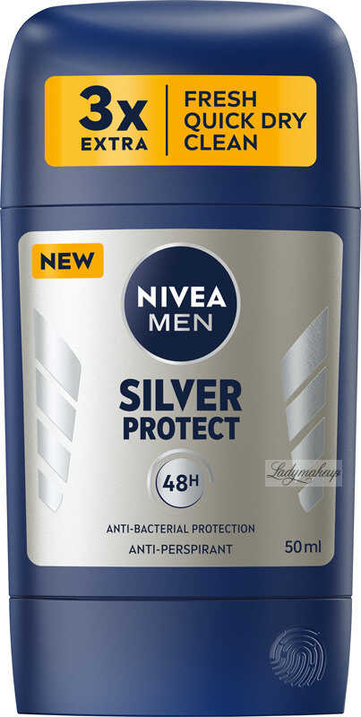 Nivea - Men - Silver Protect 48H Anti-Perspirant - Antyperspirant w sztyfcie dla mężczyzn - 50 ml
