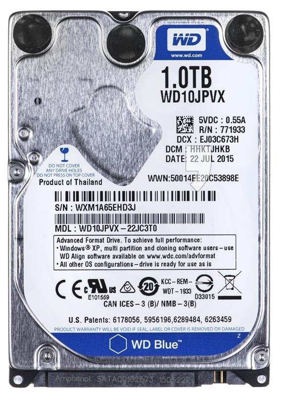 Dysk HDD WESTERN DIGITAL Blue WDBMYH0010BNC, 2.5