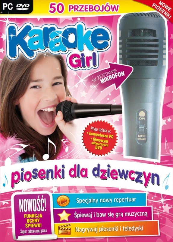 LK Avalon Ltd Karaoke Girl NOWE PIOSENKI) z mikrofonem PC-DVD)