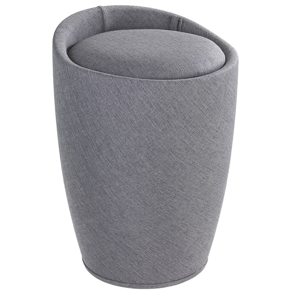 Wenko Pufa CANDY GREY kosz na pranie 2 w 1 B06WGZ2WVF
