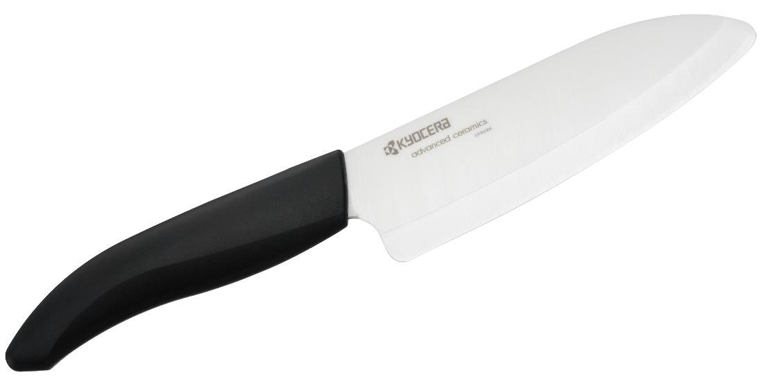 Kyocera Kuchenny nóż ceramiczny, czarna rączka Santoku 14 cm