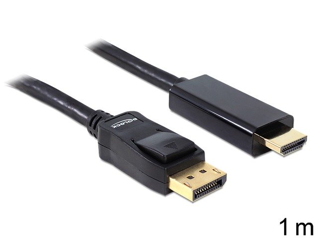 Kabel Displayport - HDMI DELOCK, 1 m