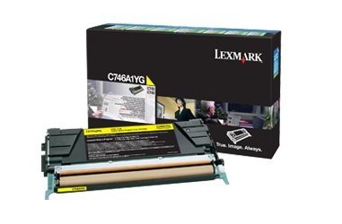 Toner LEXMARK C746A1YG, żółty, 7000 str.