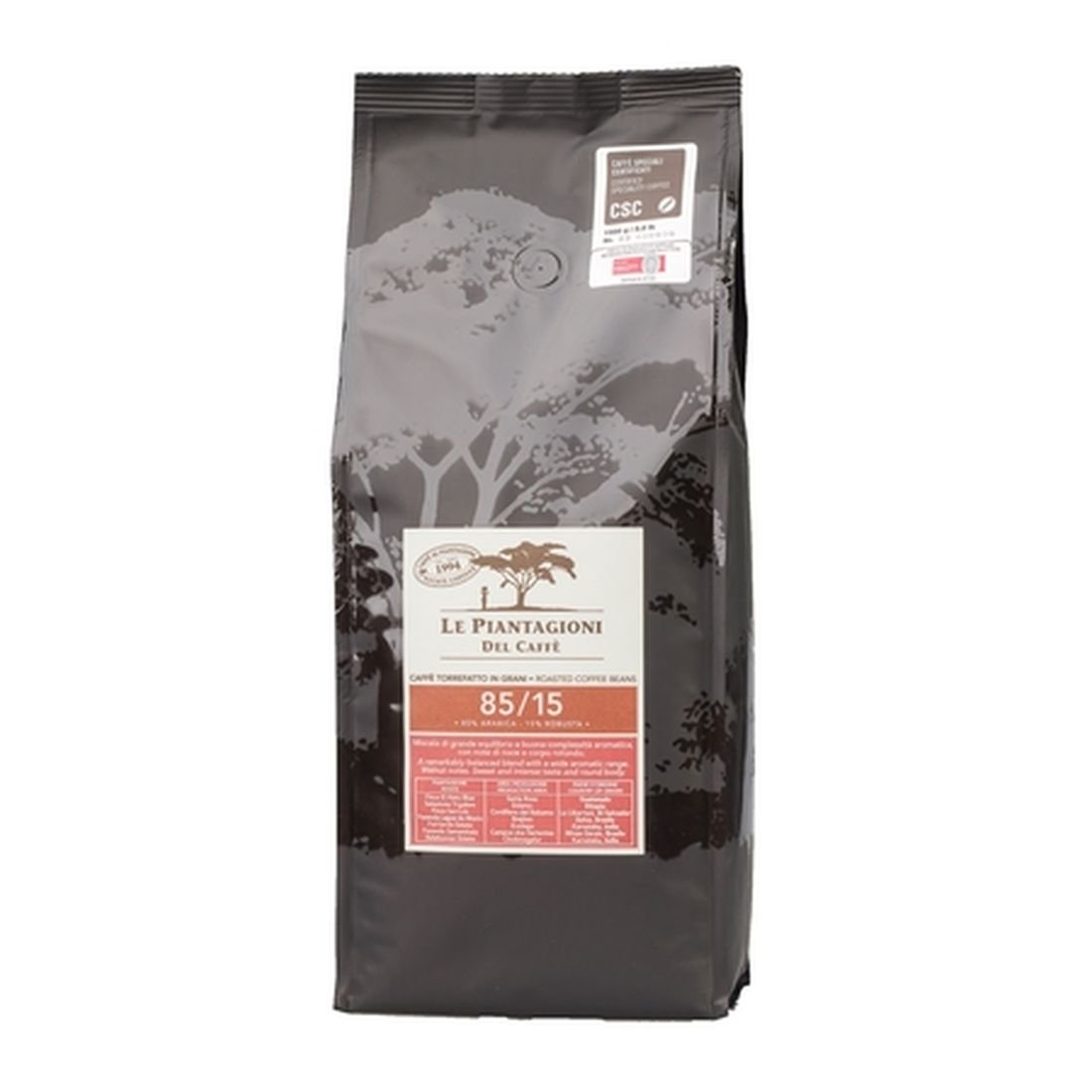 Le Piantagioni del Caffe Kawa ziarnista 85/15, 1000 g