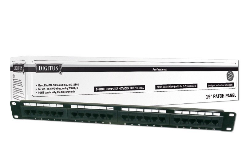 Panel krosowy DIGITUS 492401, 24 porty